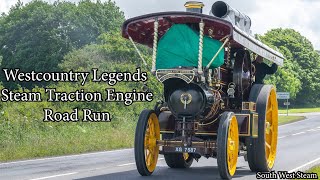 Westcountry Legends Steam Traction Engine Road Run 15624 [upl. by Ytok257]