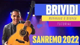 Brividi  Mahmood amp Blanco  Vincitori Sanremo 2022  Chitarra Testo e Accordi Facili [upl. by Eerehs]