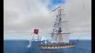 HMS Judgement vs USS President  Roblox Windward [upl. by Uhsoj]