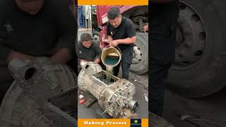 The Process Of Adding Oil To A Truck Engine [upl. by Schwinn]