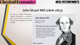 History of Economic Thought  Classical Economics John Stuart Mill [upl. by Jacques]