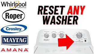 Roper Washing Machine Reset [upl. by Liborio]