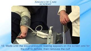 CNA Skill Measuring and Recording Electronic Blood Pressure [upl. by Veljkov]