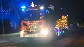 WeihnachtensSpecial Lichterfahrt 2022 der Feuerwehr Isernhagen [upl. by Ariaj]