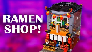 I made this Lego ramen shop instead of doing my taxes [upl. by Neddie545]