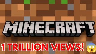 YouTube Update for Minecraft 1 TRILLION Views  Minecraft 1 Trillion Celebration shorts [upl. by Nelak14]