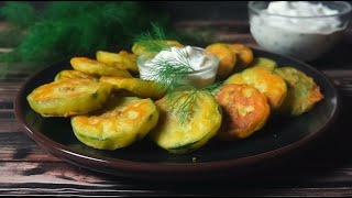 Жареные кабачки Хрустящие Очень вкусные [upl. by Ttezzil]