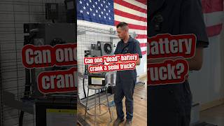 Can 1 “Dead” Battery CrankStart a Semi Truck  Lithium Starting Dual Purpose Battery battery [upl. by Ahsiea]