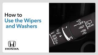 How to use the WipersWashers—Intermittent amp Rear Wiper Models [upl. by Hgielar773]