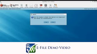 RightWay EFile Demo Video [upl. by Orihakat]