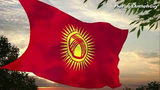 Flag and anthem of Kyrgyzstan CC [upl. by Lerraf268]