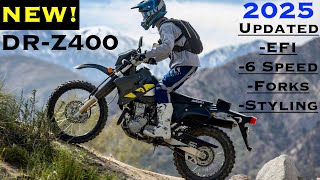 SUZUKI Updated DRZ400 for 2025  Fuel Injection 6 Speed Styling amp More  Review of the New Model [upl. by Waylin]