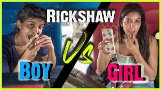 Boys VS Girls  Rickshaw Ride  BIG CONTEST SURPRISE  Rickshawali [upl. by Solhcin]