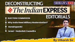 Deconstructing Indian Express Editorials  28 Nov 2024  Current Affairs Today  UPSC  SRIRAMs IAS [upl. by Aia228]