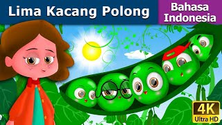 Lima Kacang Polong  Five Peas in A Pod in Indonesian  Dongeng Bahasa Indonesia [upl. by Zinnes]