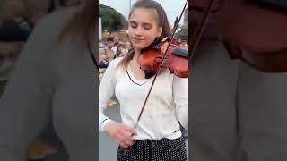 Karolina protsenko performed a violin rendition of Ava Maxs song Kings amp Queens in Italy Europe 🇮🇹 [upl. by Everson]