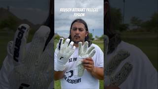 Reusch Attrakt Freegel Fusion goalkeeper glove goalkeeper soccer futbol goalkeeperunion [upl. by Alyakam312]