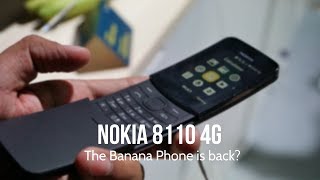 Nokia 8110 4G India Handson Features Camera  The Banana Phone is back MWC 2018 [upl. by Okram]