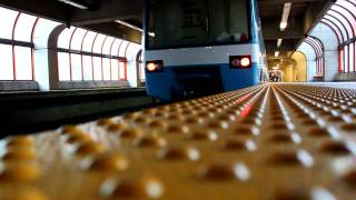 STM Angrignon Metro station featuring CanadianVickers MR63 and an amazing camera angle [upl. by Radke]