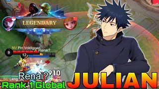 Legendary Julian 83 Win Rate  Top 1 Global Julian by Renai  Mobile Legends [upl. by Yggep451]