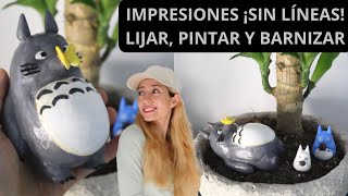 Impresión 3D ¡SIN LÍNEAS Postprocesado IMPRESIÓN CON PLA lijar pintar y barnizar [upl. by Encrata]