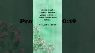 Proverbios 1019 miversiculobiblico versiculo biblia versiculodiario palabradeDios proverbios [upl. by Aneris]