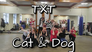 TXT  Cat amp Dog Dance Cover Русский Туториал [upl. by Nameerf63]