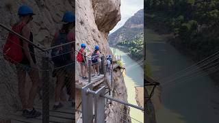 El Caminito del Rey the most dangerous path in the world malaga caminitodelrey malagatourism [upl. by Noid980]