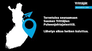 Aluevaalit 2022  Puheenjohtajatentti  Suomen Yrittäjät [upl. by Alur549]