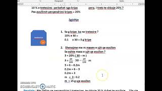 Zbatime te perqindjes ne problema MATEMATIKE 9 [upl. by Hyde]