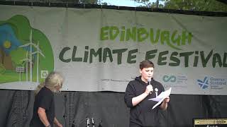 Dylan Hamilton speaking at the Edinburgh Climate Festival 2019 [upl. by Ner353]