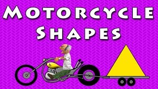 Vids4kidstv  Motorcycle Shapes [upl. by Oiralih]