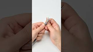 How to install Cat7 field termination plug quickly shorts rj45 cat7 rj45connector tutorial [upl. by Sordnaxela573]