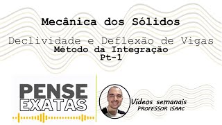 Declividade e Deflexão de vigas  Método da Integração  Mecânica dos Sólidos  Pt1 [upl. by Yenttirb478]