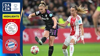 HIGHLIGHTS  Ajax vs Bayern Munich UEFA Womens Champions League 202324 Matchday 4 [upl. by Pearman]