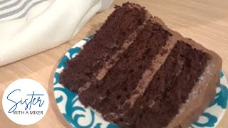 Buttermilk Chocolate Cake with Chocolate Frosting  StepByStep Tutorial [upl. by Carrew]