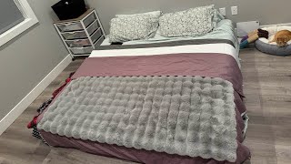 New Costco Bed  King Size Nova Form Comfort Grande Bed In A Box Process Start To Finish [upl. by Lenra115]