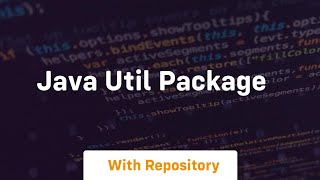 java util package [upl. by Jilli]