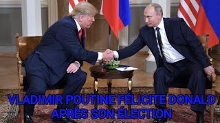 ✅URGENT  VLADIMIR POUTINE FÉLICITE DONALD TRUMP APRÈS SON ÉLECTION LA VICTOIRE DE TRUMP EN AFRIQUE [upl. by Ashlin984]