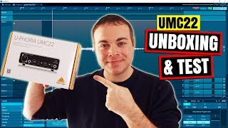 Behringer UMC22 Unboxing and Test [upl. by Akinihs]