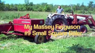 Old Massey Ferguson 9 Baler [upl. by Ellary]