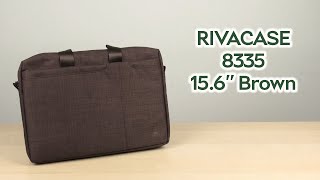 Розпаковка RIVACASE 8335 156 Brown [upl. by Atinnod]