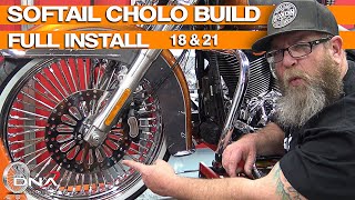 Install DNA FAT SPOKE WHEELS on your harleydavidson Softail  How To [upl. by Dewhurst732]