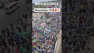 Manifestações em Moçambique🚨 eleições2024 noticias vm7 [upl. by Etka]