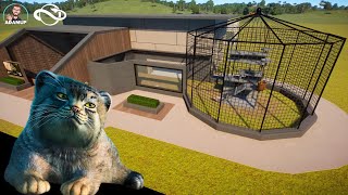 Planet Zoo Small Cat Enclosure Build  Pallass Cat [upl. by Pernas]