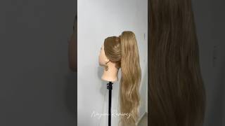 Coleta alta simula mucho cabello largo y volumen hairstyle [upl. by Ammeg970]