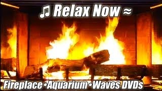 Fireplace DVD DVD Aquarium Fishtank Ocean Waves DVD Trailers Preview Yule Log video videos [upl. by Theona]