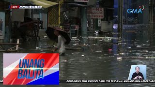 Baha sa ilang lugar sa Metro Manila  Unang Balita [upl. by Lazos]