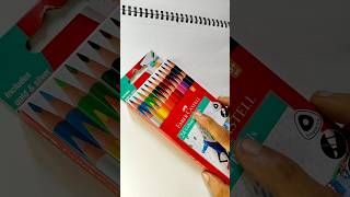 Unboxing my new colour pencils FaberCastell only ₹ 200 shorts youtubeshorts art colourdrawing [upl. by Sherlock]