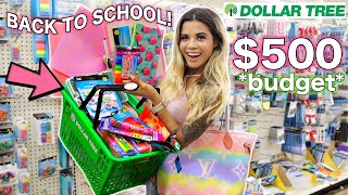 DOLLAR TREE BACK TO SCHOOL SUPPLIES SHOPPING SPREE 2022 college edition [upl. by Drescher]